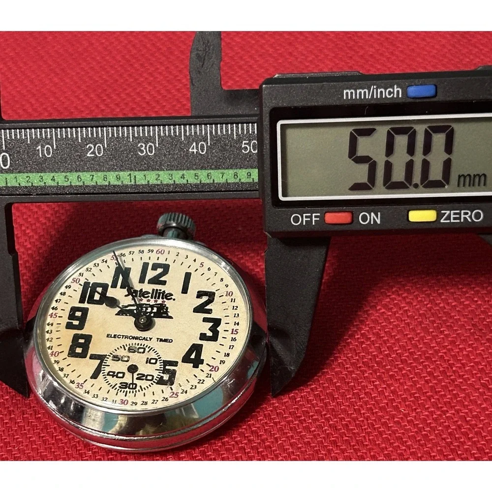 Vintage Satellite Train Railroad Mechanical Wind Up Pocket Watch Read